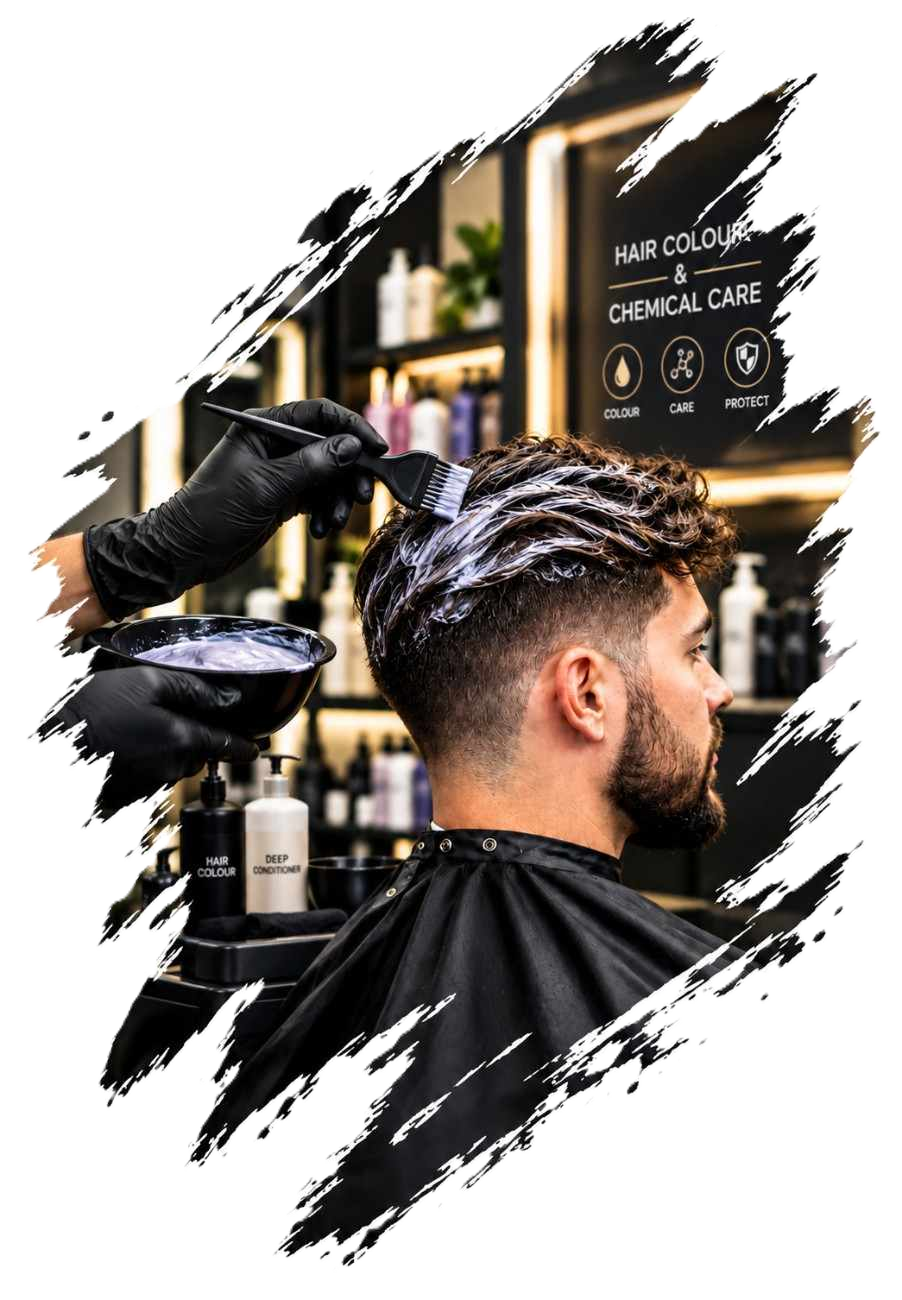 Hair colouring and chemical treatment service